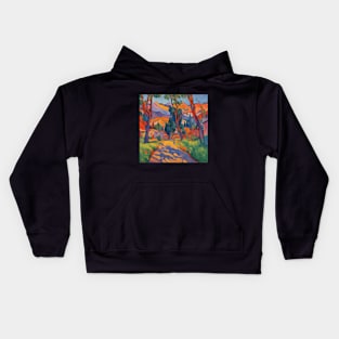 peaceful town les Fauves fauvism art Kids Hoodie